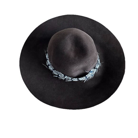 Eugenia Kim Brown Fedora Hat 100% Domesticated Rabbit Feather USA Made Old Money - Picture 2 of 8
